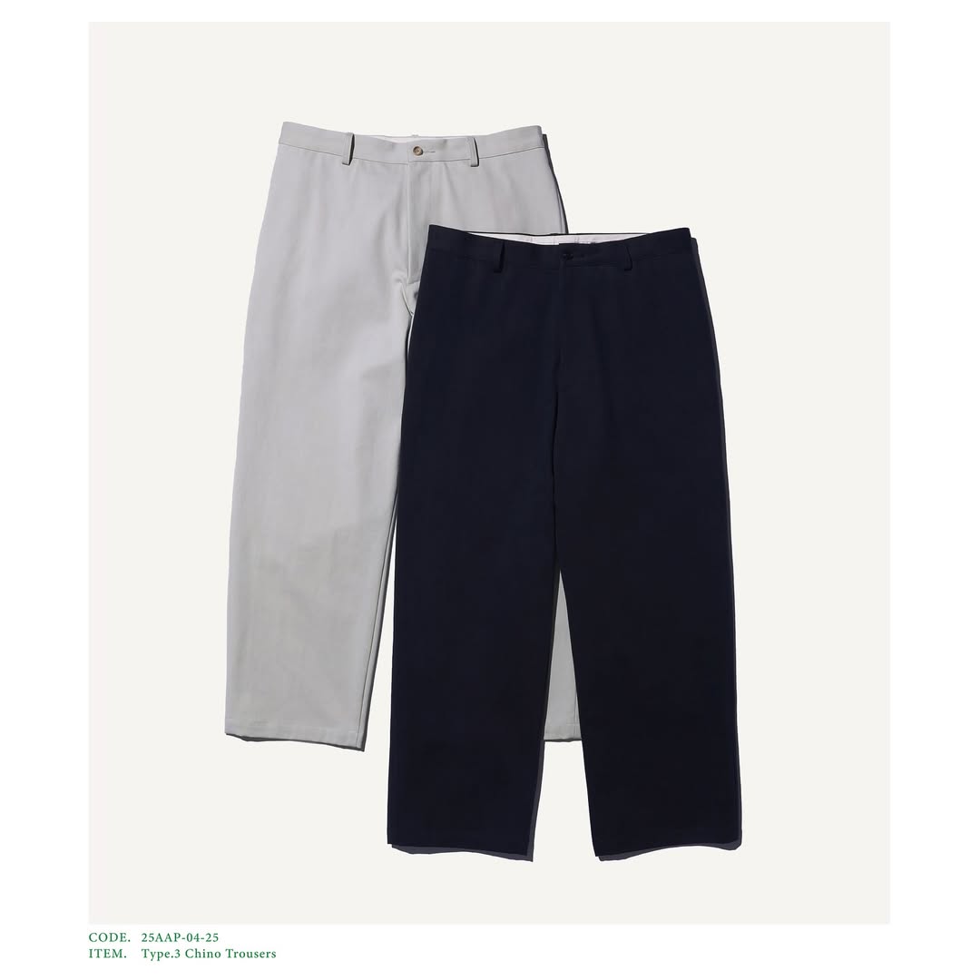 A.PRESSE 25AW Type.3 Chino Trousers